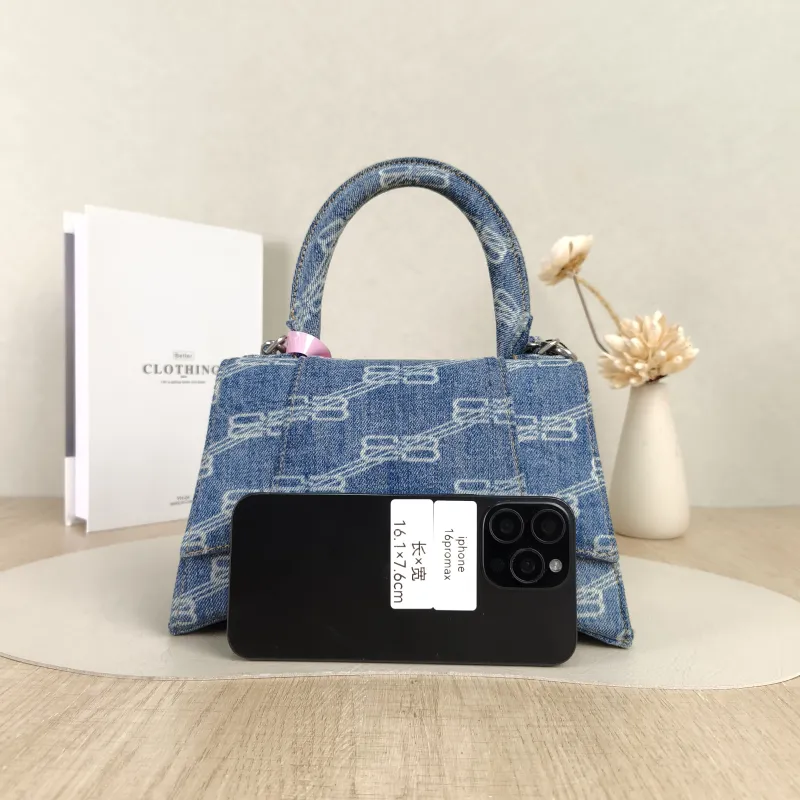 BALENCIAGA Crossbody Bag Hourglass Hourglass Bag Blue Small23 × 10 × 14 cm — cover view 5 of 5