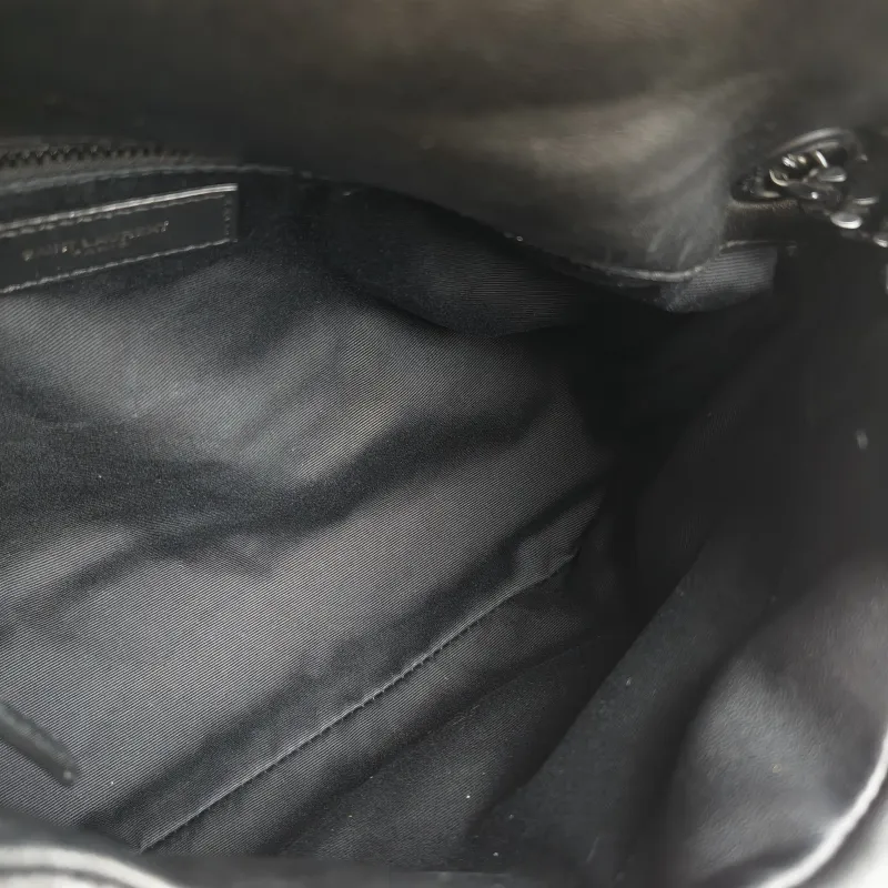 SAINT LAURENT Shoulder Bag PUFFER Black SL ambskin Small 29 × 11 × 17 cm — detail view 9 of 11