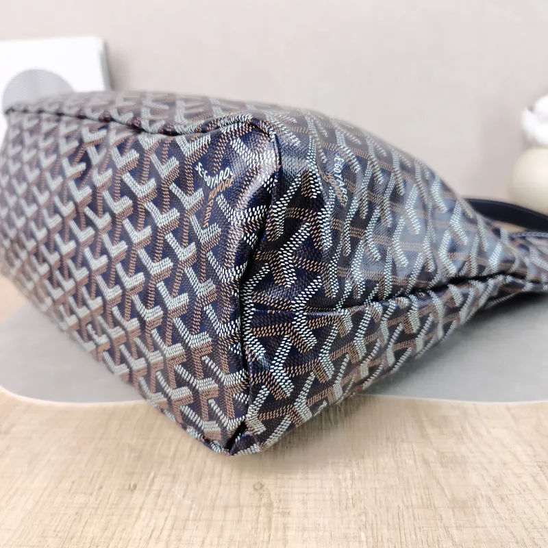 GOYARD Shoulder Bag Boheme Hobo​ Blue PVC Small 43 × 14 × 27 cm — detail view 5 of 12