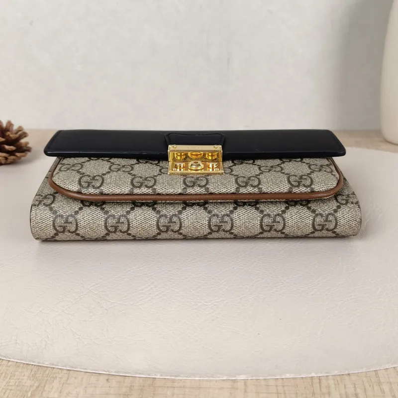GUCCI Crossbody Bag Padlock woc Crossbody Bag Monogram PVC Mini 19 × 4.5 × 11 cm — cover view 3 of 5