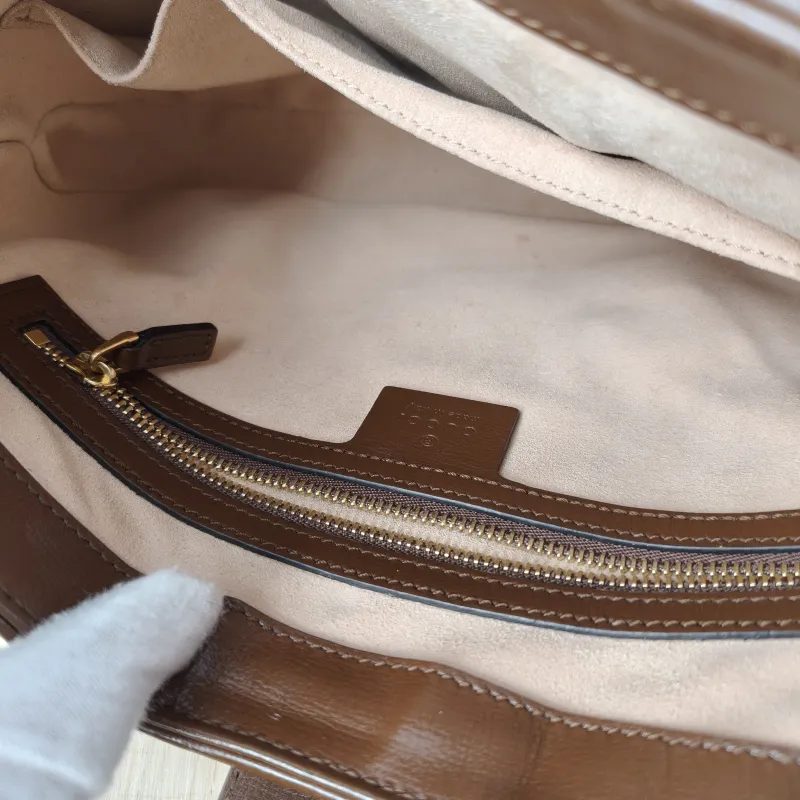 GUCCI Shoulder Bag Jackie 1961Collection Monogram PVC Medium 27.5 × 4 × 19 cm — detail view 14 of 14