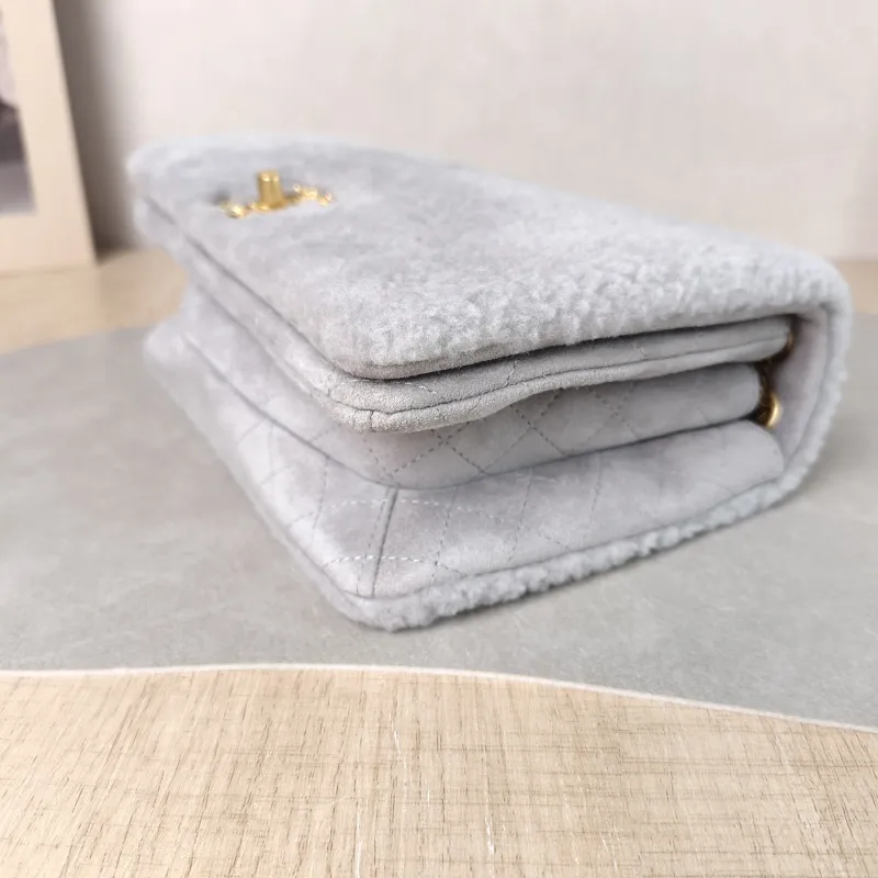 Chanel Crossbody Bag CF Shoulder Crossbody Bag Grey One Size 22 × 8 × 14 cm — detail view 5 of 12