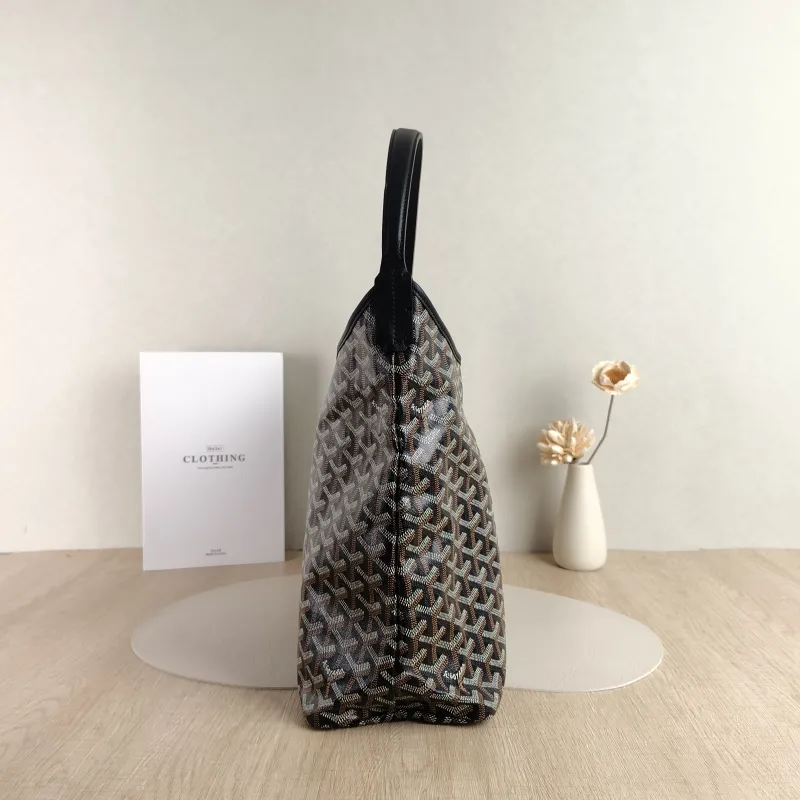 GOYARD Shoulder Bag Boheme Hobo​ Black ine Canvas Small 43 × 14 × 27 cm — detail view 7 of 11