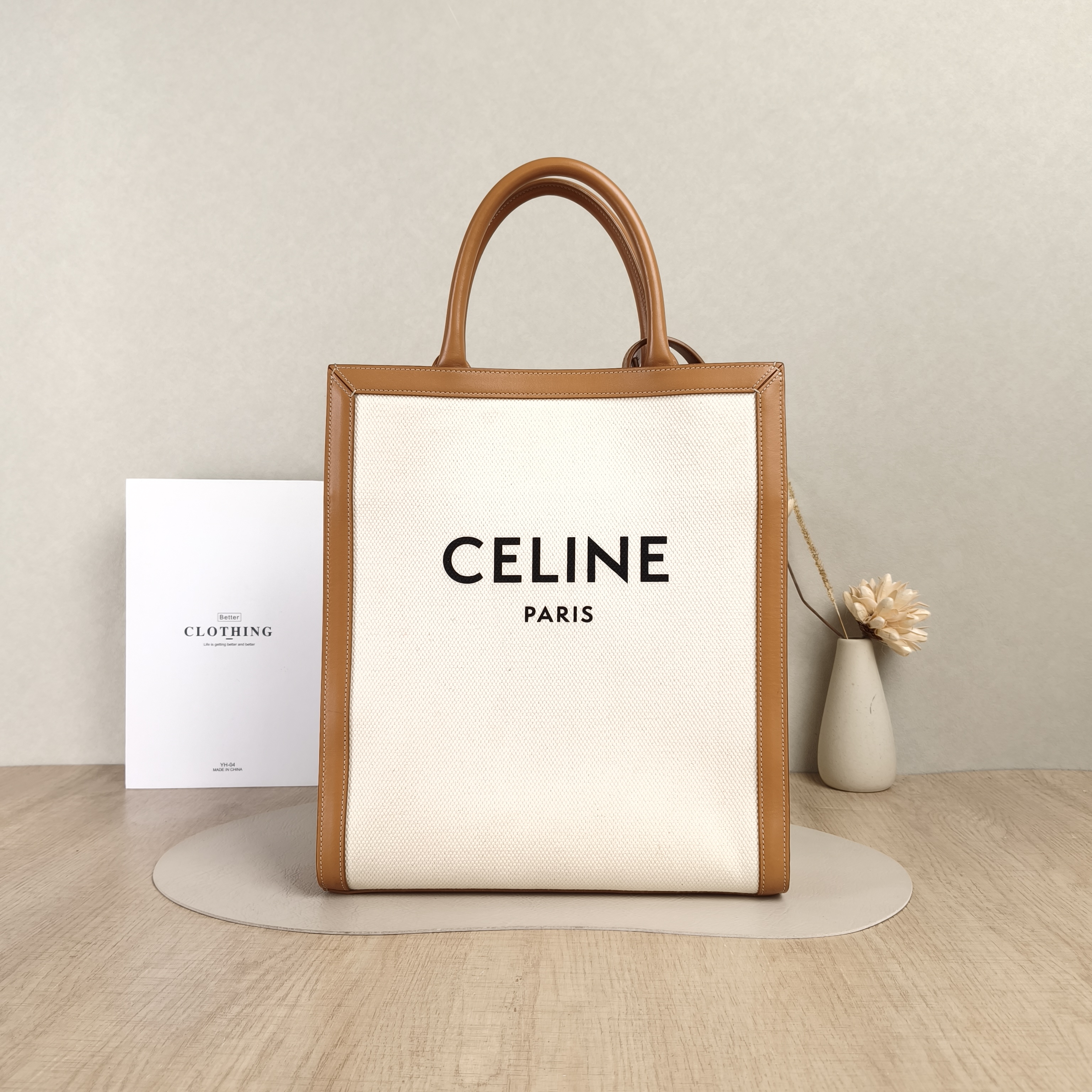 CELINE Crossbody Bag CABAS Colorblock Canvas Small28.5 × 8 × 33 cm