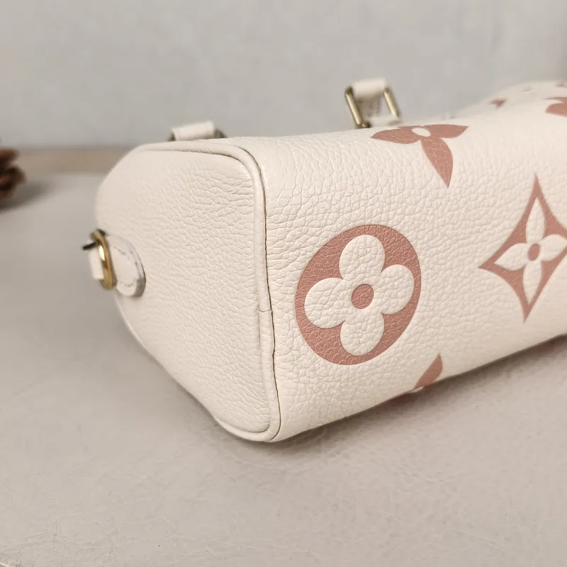 Louis Vuitton Crossbody Bag Speedy Nano White · Pink Empreinte Embossed Calfskin nano 16 × 7.5 × 10 cm — detail view 6 of 10