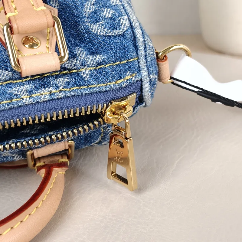 Louis Vuitton Crossbody Bag Speedy Nano Blue Edition nano 16 × 7.5 × 10 cm — detail view 4 of 13