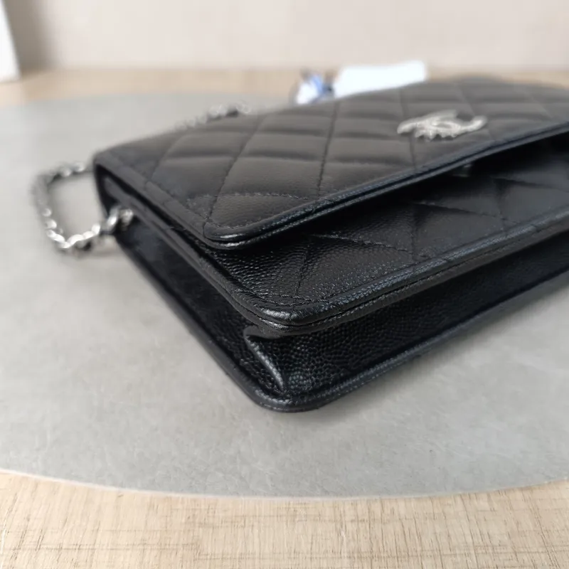 Chanel Crossbody Bag CF WOCWOC Bag Black Calfskin One Size19.2 × 3.5 × 12.3 cm — detail view 8 of 12