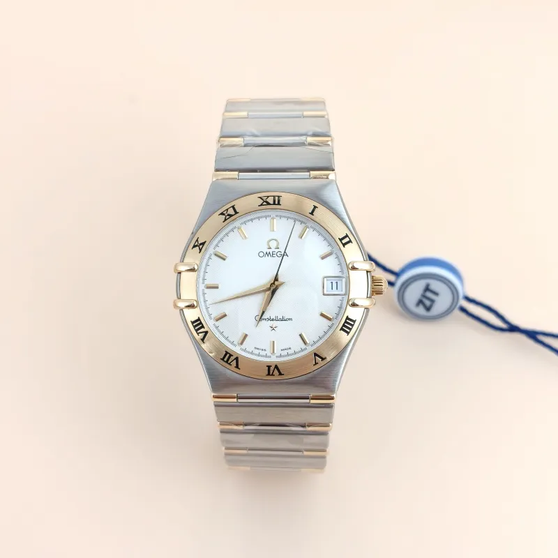 OMEGA Watch Watch White18KY ellow Gold One Size34mm
