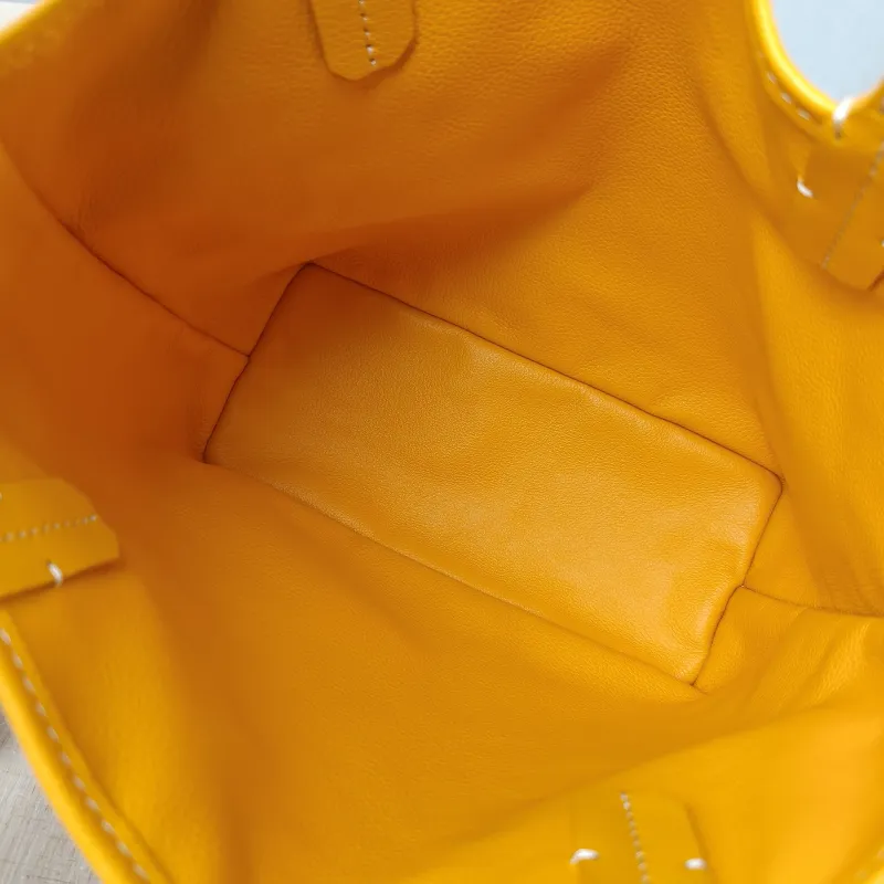GOYARD Top Handle Bag ANJOU Shopping Tote Yellow PVC Mini 19.5 × 9 × 19.5 cm — detail view 3 of 13