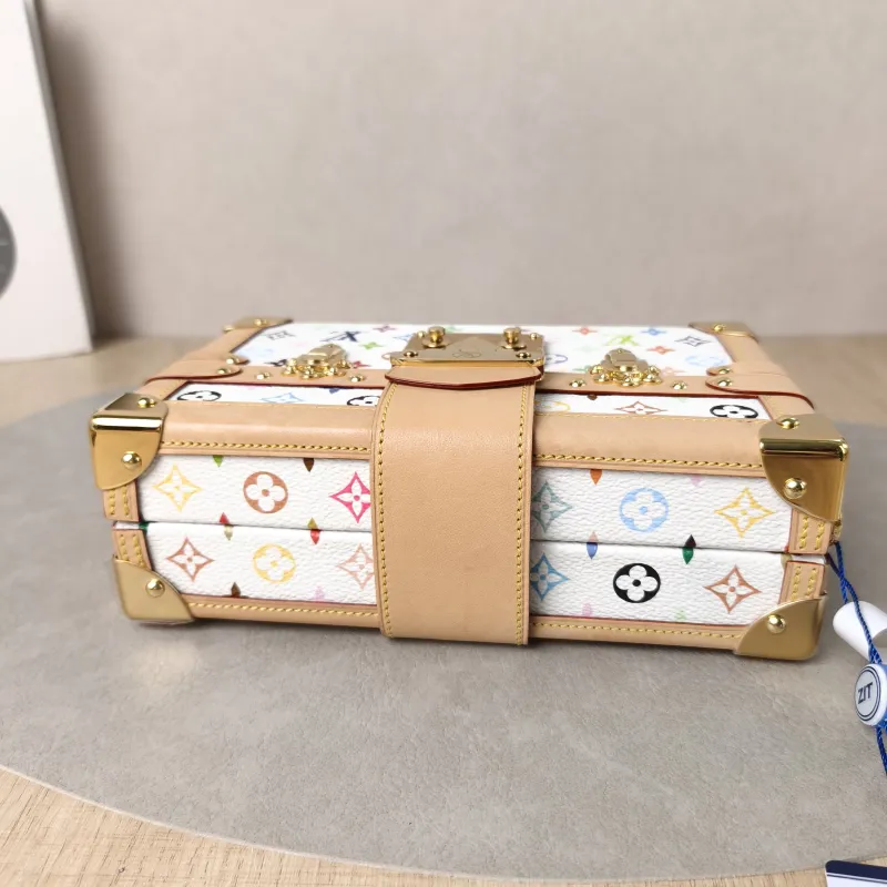 Louis Vuitton Crossbody Bag PETITE MALLE Box Multicolore PVC Mini 20 × 6 × 12.5 cm — detail view 13 of 14