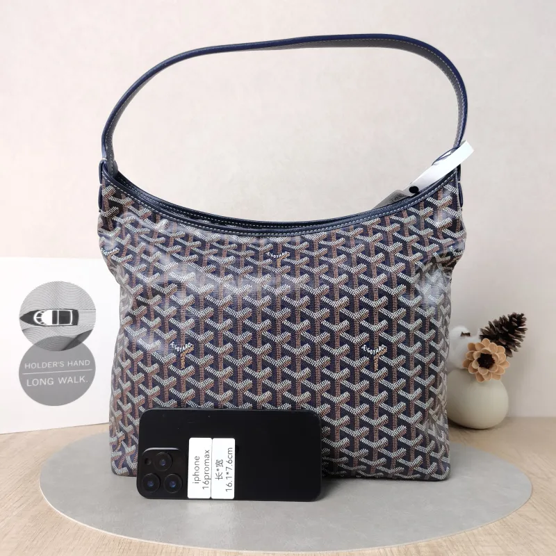 GOYARD Shoulder Bag Boheme Hobo​Blue PVC Small34 × 14 × 27 cm — cover view 5 of 6