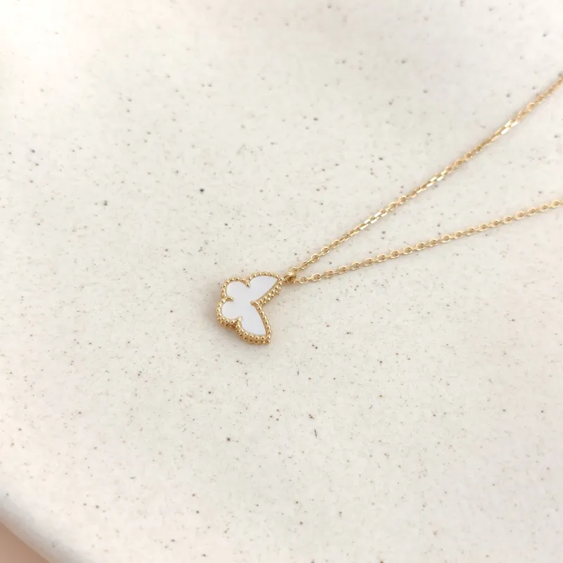Van Cleef & Arpels Necklace Fauna Collection Butterflies Collection Pearl · White Mother-of-Pearl 18KY ellow Gold Sweet Mini 40cm — cover view 7 of 8