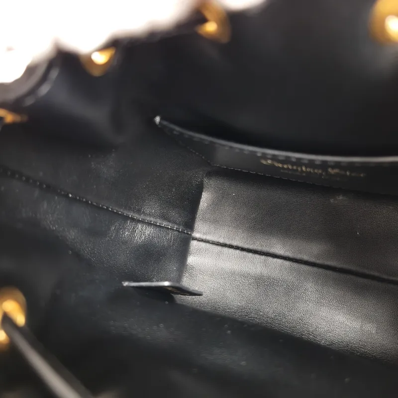 DIOR Crossbody Bag Caro Bucket Bag Black Lambskinmini14 × 7 × 15 cm — detail view 7 of 12