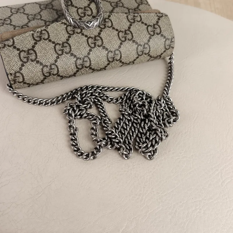 GUCCI Crossbody Bag Dionysus Monogram PVC Mini 16.5 × 4.5 × 10 cm — detail view 9 of 11