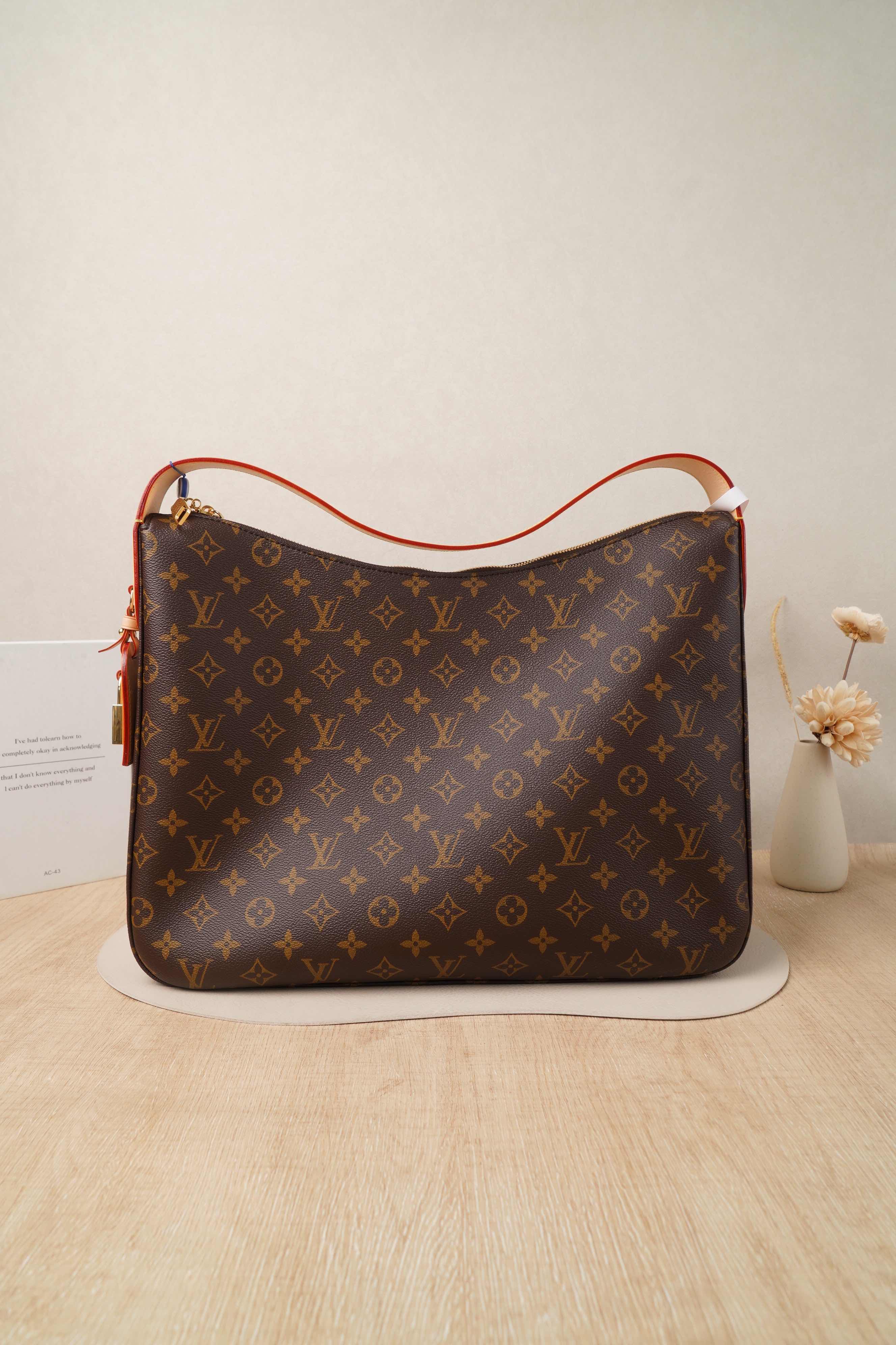 Louis Vuitton Slouchy Shoulder Bag Medium Monogrampvc Microchip Edition · Box Dust Bag Leather Tag · 40 × 11 × 29 cm
