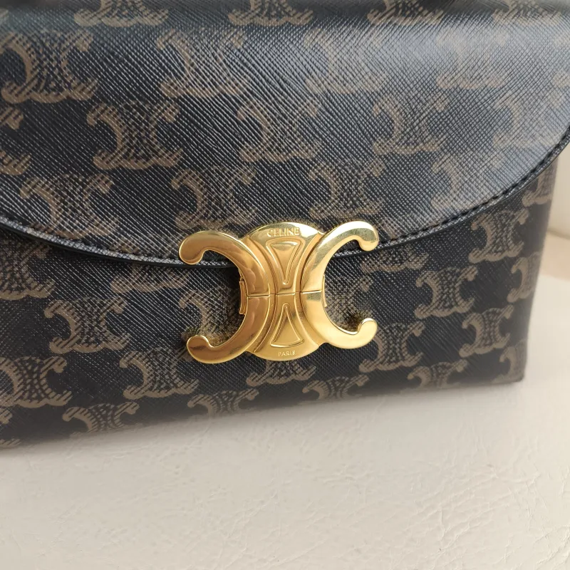 CELINE Top Handle Bag TEEN NINO Top Handle Bag Monogram PVC Small 20 × 8 × 13 cm — detail view 1 of 10