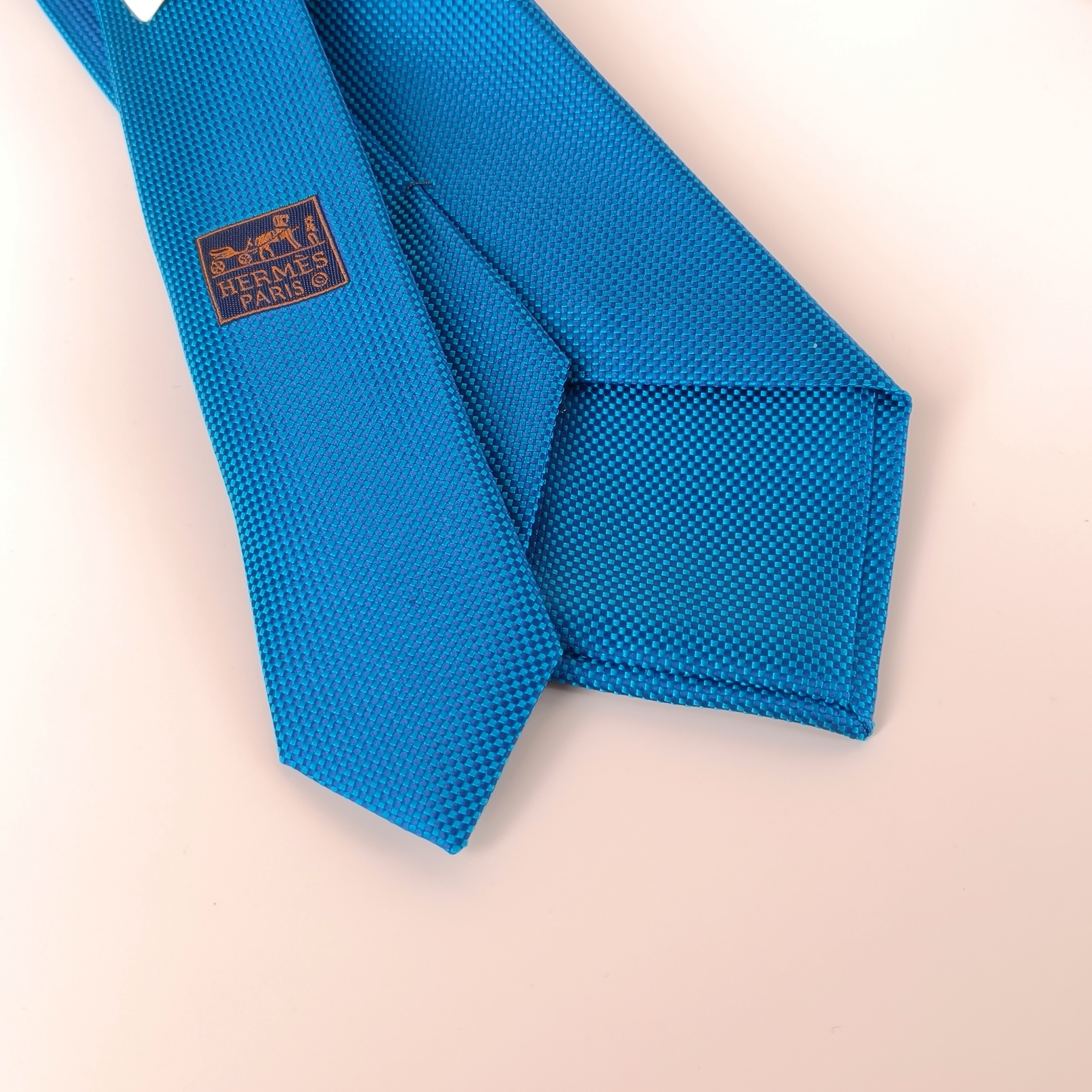 Hermès Blue Silk One Size146*8cm — cover view 8 of 8