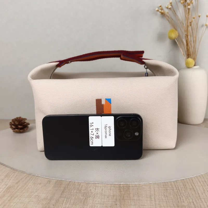 Hermès Top Handle Bag bride-a-brac Beige Canvas Large 25 × 15 × 21 cm — cover view 5 of 5