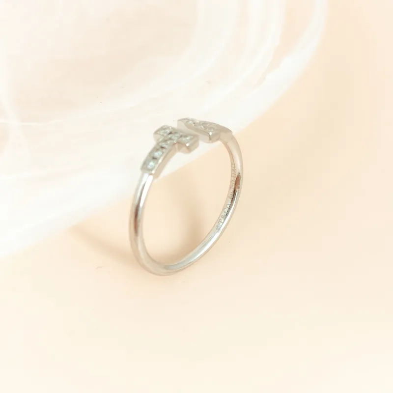 Tiffany&Co. Ring TC ollection 18KW hite Gold Diamond 18KW hite Gold Diamond One Size 54 — cover view 4 of 8