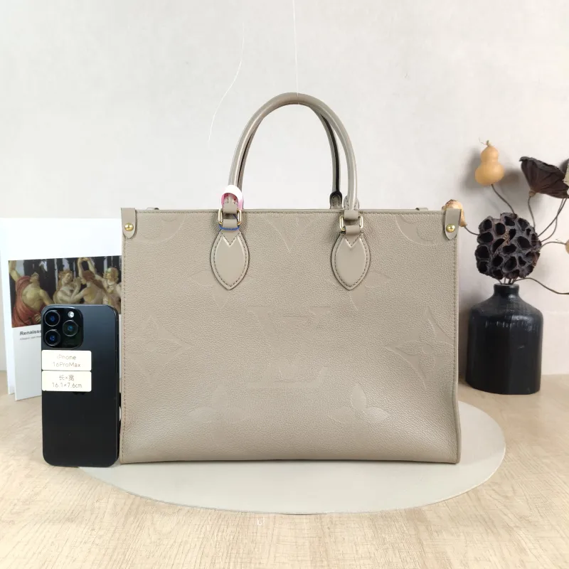 Louis Vuitton Shoulder Bag Onthego Medium Monogram Empreinte Embossed Calfskin Medium 35 × 14 × 27 cm — cover view 3 of 5