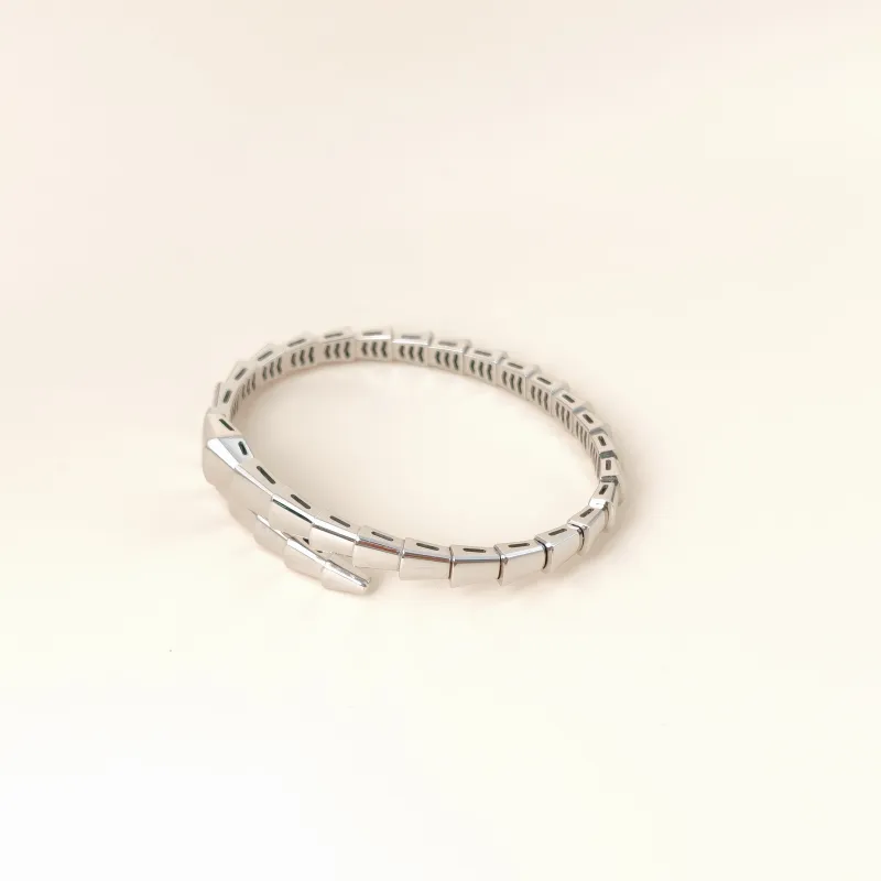 Bvlgari Bangle Serpenti Viper Collection Bangle White Gold 18KW hite Gold One Size 15 — cover view 4 of 9