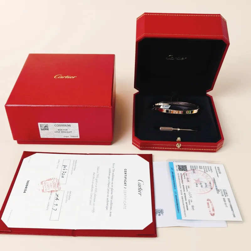 CARTIER Bangle Love Collection Bangle Rose Gold 18KR ose Gold Medium Edition 18 — cover view 7 of 10