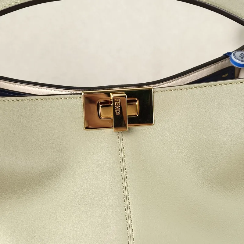 FENDI Shoulder Bag Peekaboo X-Lite Calfskin Medium 30 × 15 × 25 cm — detail view 5 of 11