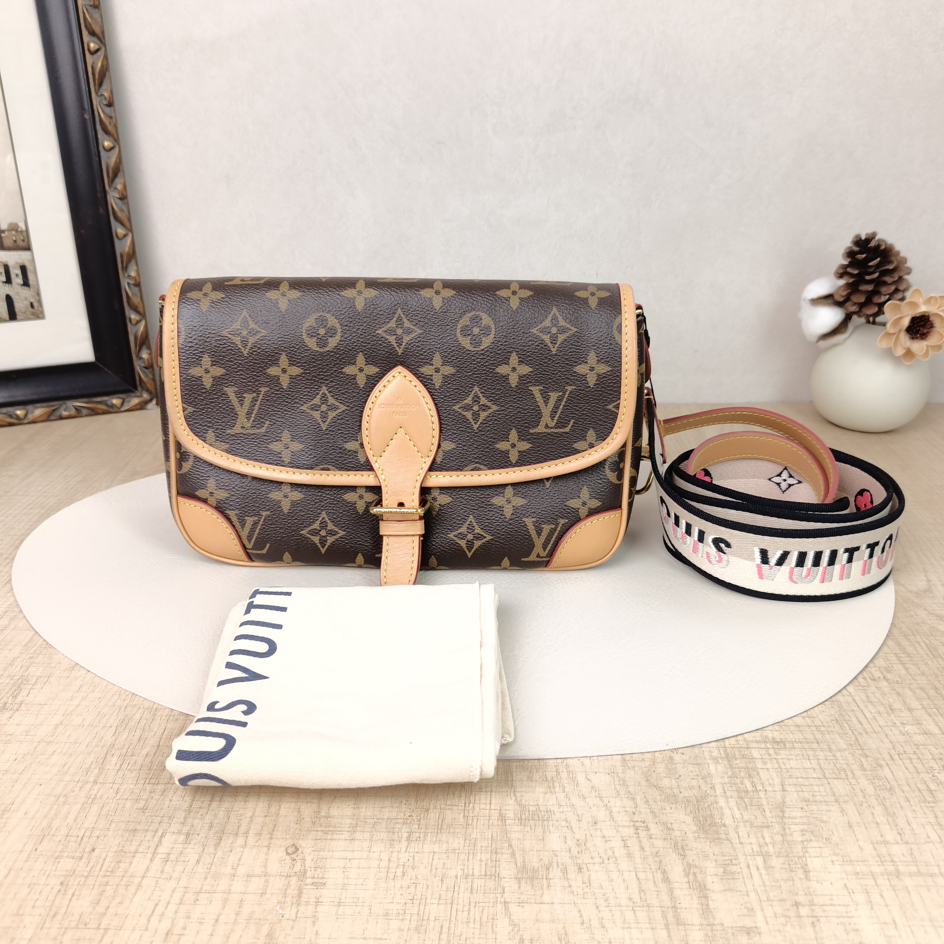 Louis Vuitton Crossbody Bag Diane Baguette Bag Shoulder Strap PVC Small24 × 9 × 15 cm — cover view 11 of 11