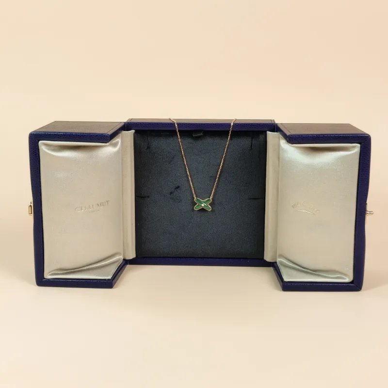 CHAUMET Necklace Jeux de Liens · Collection · Necklace Malachite Diamond18KR ose Gold One Size 41cm — cover view 5 of 11