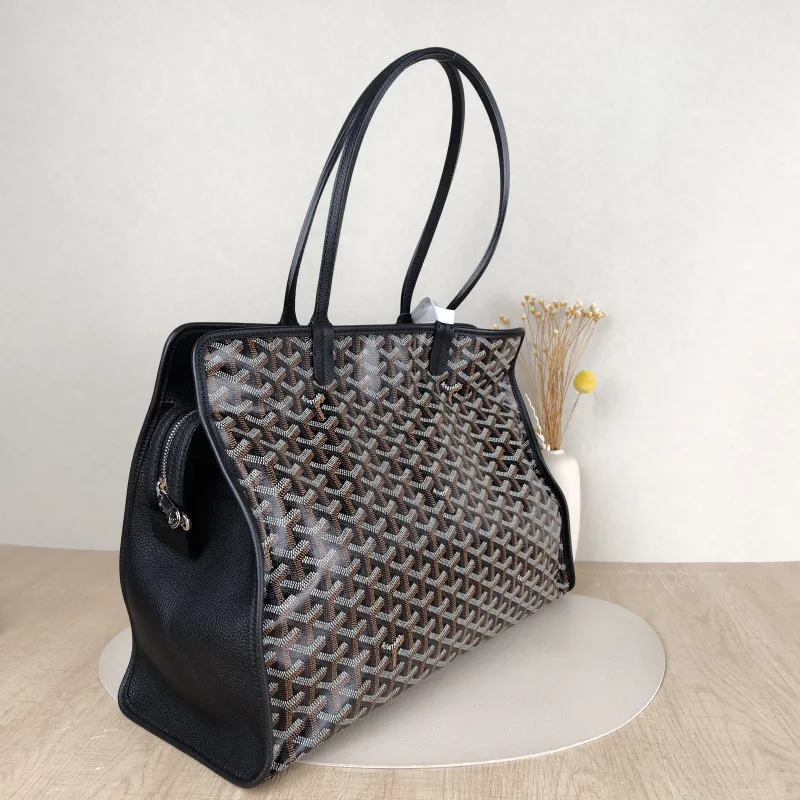GOYARD Top Handle Bag hardy y tote Black PVC Small 40 × 17 × 31 cm — cover view 4 of 5