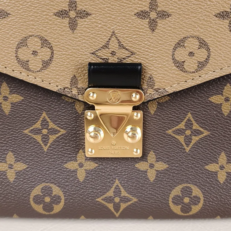 Louis Vuitton Crossbody Bag Pochette Métis Monogram Colorblock PVC Medium 25 × 7 × 19 cm — detail view 11 of 12