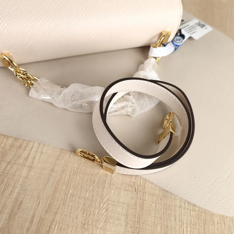 Louis Vuitton Crossbody Bag Twist White Epi Embossed Calfskin Medium 23 × 9.5 × 17 cm — detail view 3 of 10
