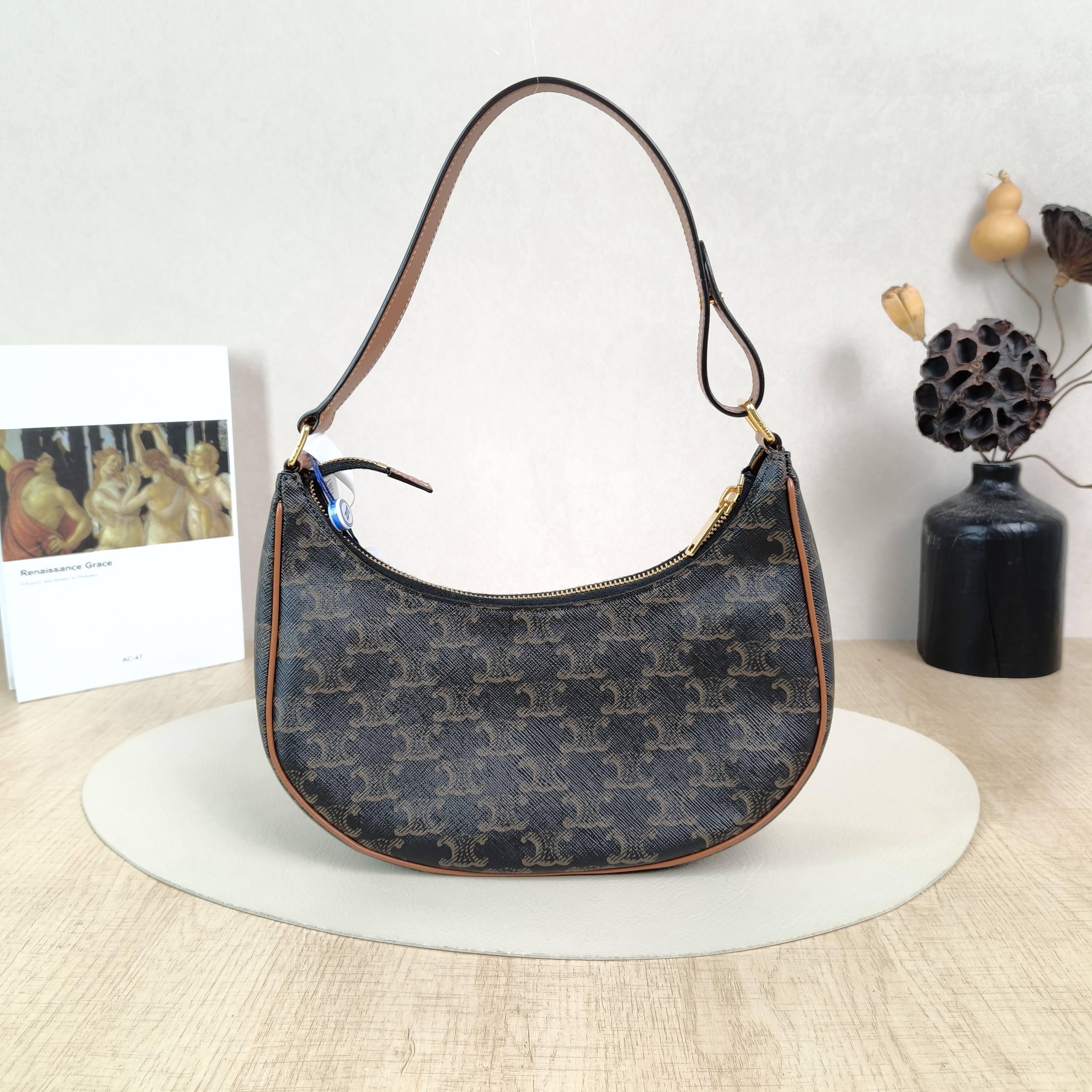 CELINE Shoulder Bag AVA Monogram PVC Medium23 × 7 × 19 cm