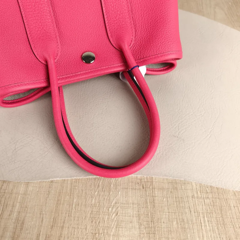 Hermès Top Handle Bag Neo Garden 23 Mini OD Rose Mexico Negonda Calfskin Mini 23 × 10 × 16 cm K — detail view 7 of 10