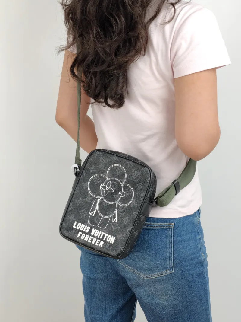 Louis Vuitton Crossbody Bag Danube Messenger Bag Monogram · Vivienne PVC Small 16 × 7 × 22 cm — on-model view 2 of 2