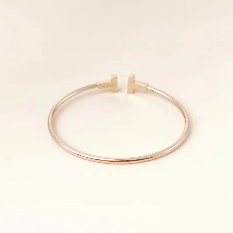 Tiffany&Co. Bangle T Collection T Rose Gold 18KR ose Gold One Size 16.5cm โ cover view 7 of 7