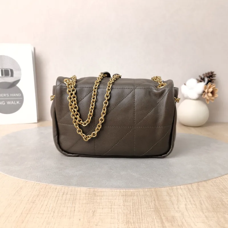 SAINT LAURENT Crossbody Bag Jamie 4.3 Chain Bag Green Lambskin Mini 20 × 7 × 12 cm — cover view 4 of 6