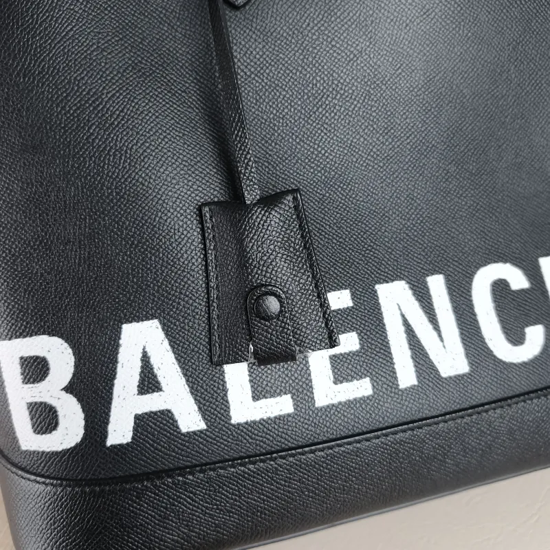 BALENCIAGA Top Handle Bag Ville Dome Bag Black Calfskin Medium 36 × 13 × 29 cm — detail view 12 of 12
