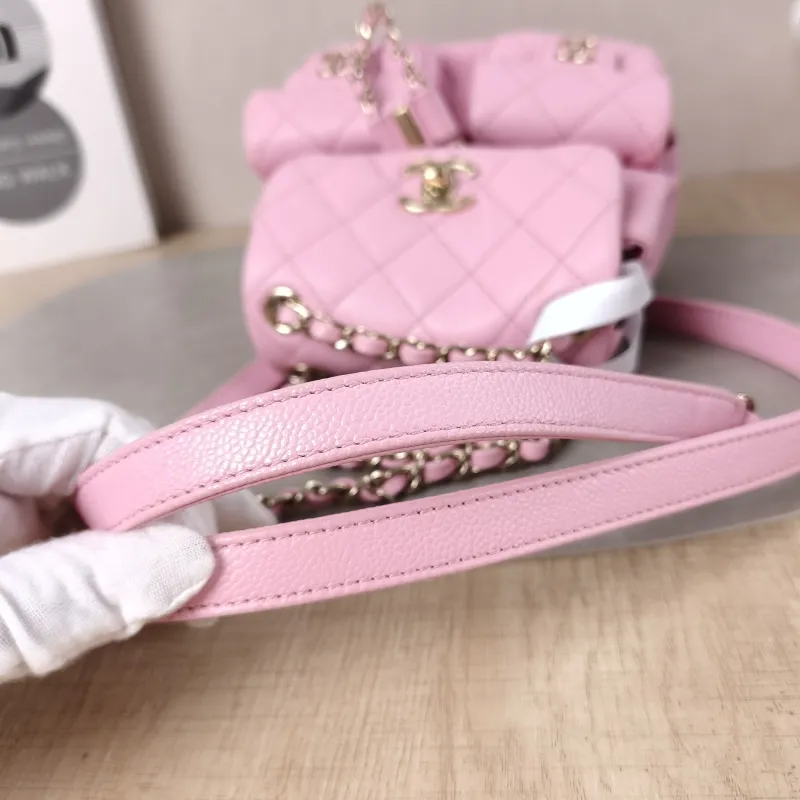 Chanel Backpack Duma Pink Calfskin Small16.5 × 10 × 17.5 cm — detail view 10 of 14