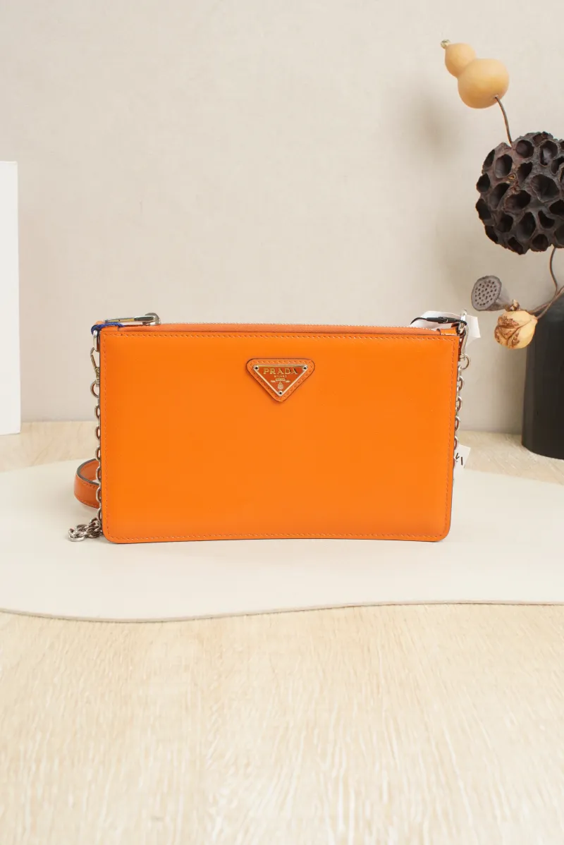 PRADA Crossbody Bag Crossbody Bag Clutch Patent Leather One Size20 × 5 × 12 cm — cover view 5 of 7