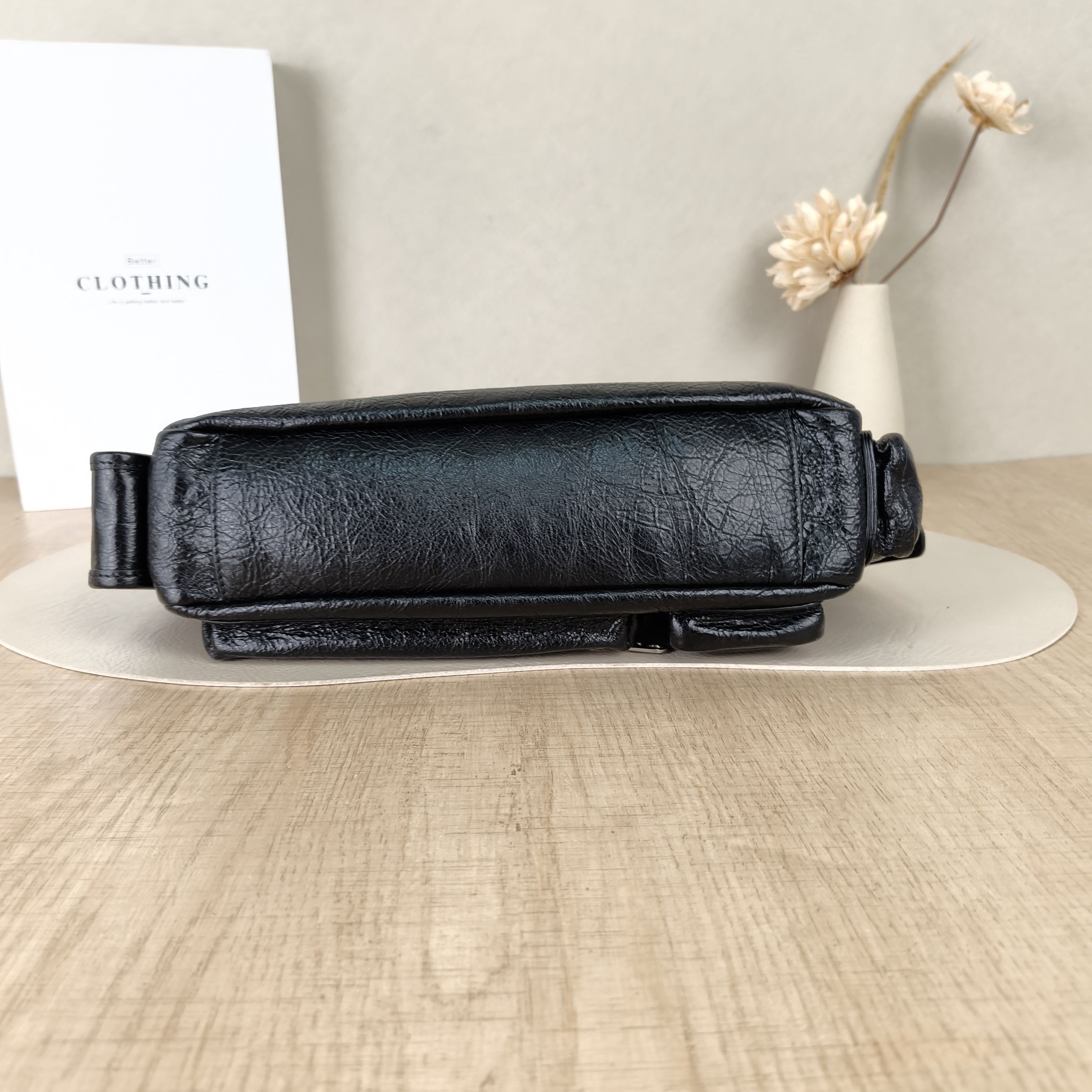 BALENCIAGA Crossbody Bagsuperbusy Crossbody Bag Black Lambskin25.5 × 9.5 × 14.5 cm — cover view 2 of 5