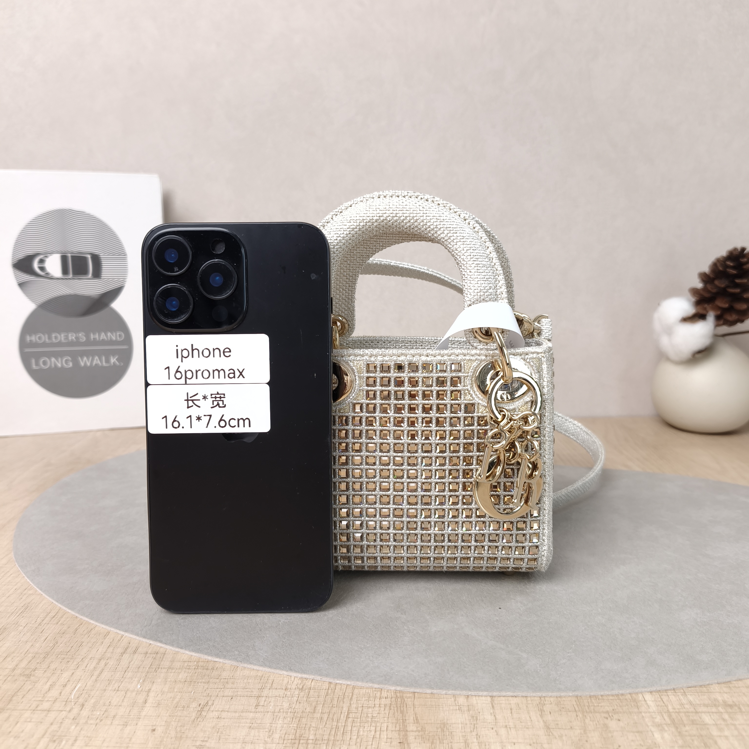 DIOR Crossbody Bag Lady Lady Dior Bag Mini12 × 5 × 10 cm — cover view 5 of 5
