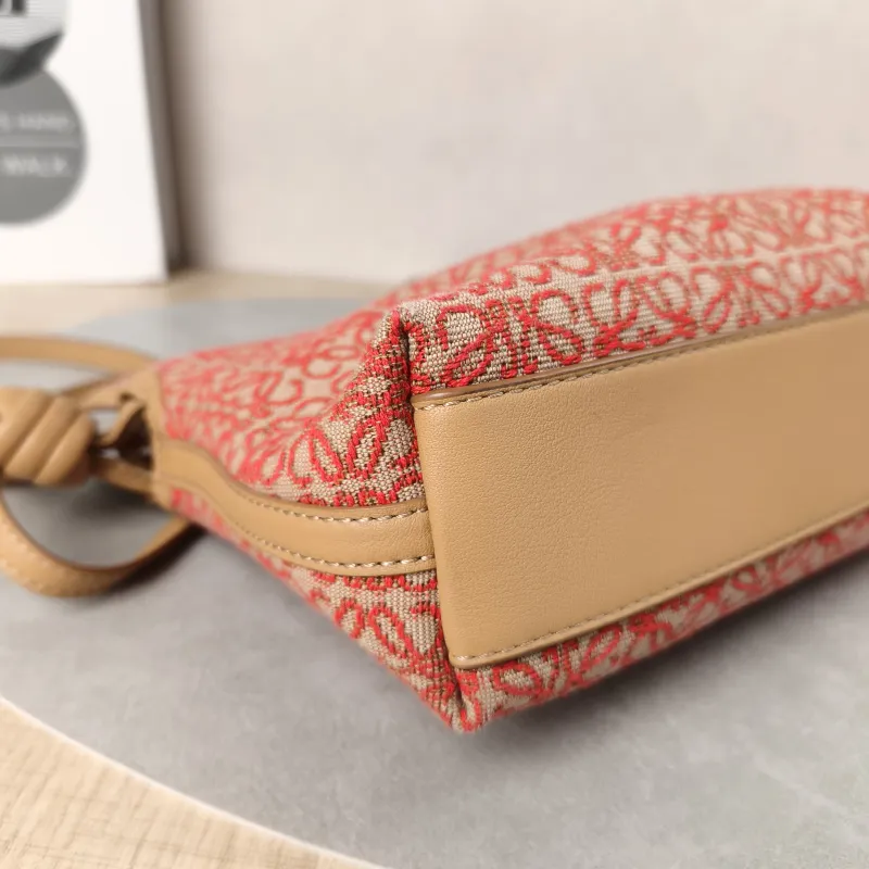 LOEWE Crossbody Bag Flamenco Red Monogram Canvas mini24 × 9 × 18 cm — detail view 11 of 16