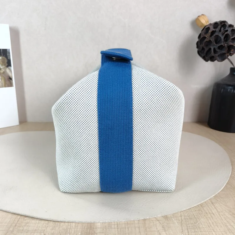 Hermès Top Handle Bag bride-a-brac Blue · White Large 25 × 15 × 21 cm — detail view 7 of 10