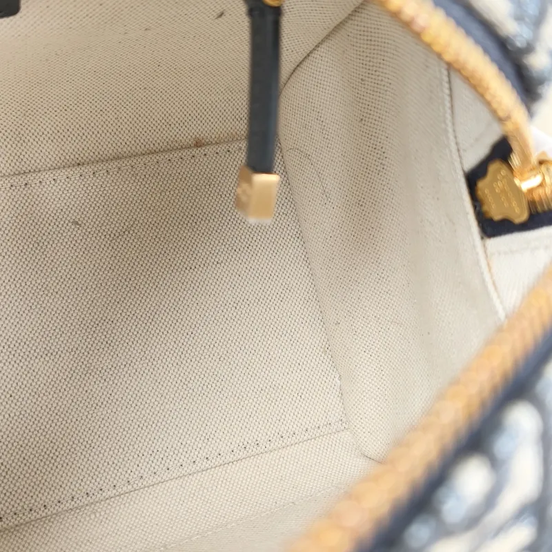 DIOR Crossbody Bag Groove 20 Top Handle Bag Blue Canvas Small 20.5 × 12 × 13.5 cm — detail view 2 of 15