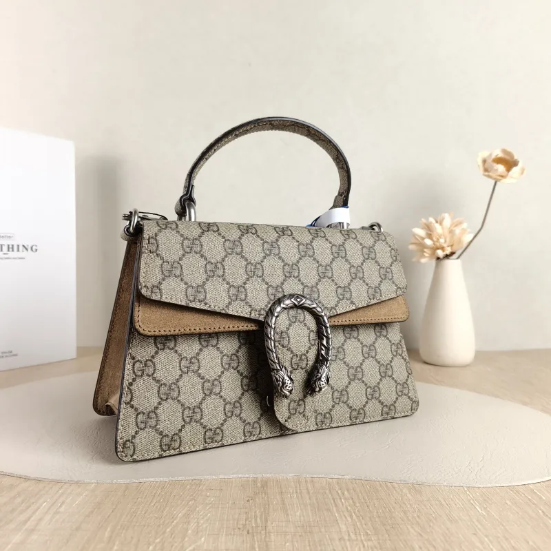 GUCCI Crossbody Bag Dionysus Edition Monogram PVC Small 24.5 × 10 × 15.5 cm — cover view 2 of 5
