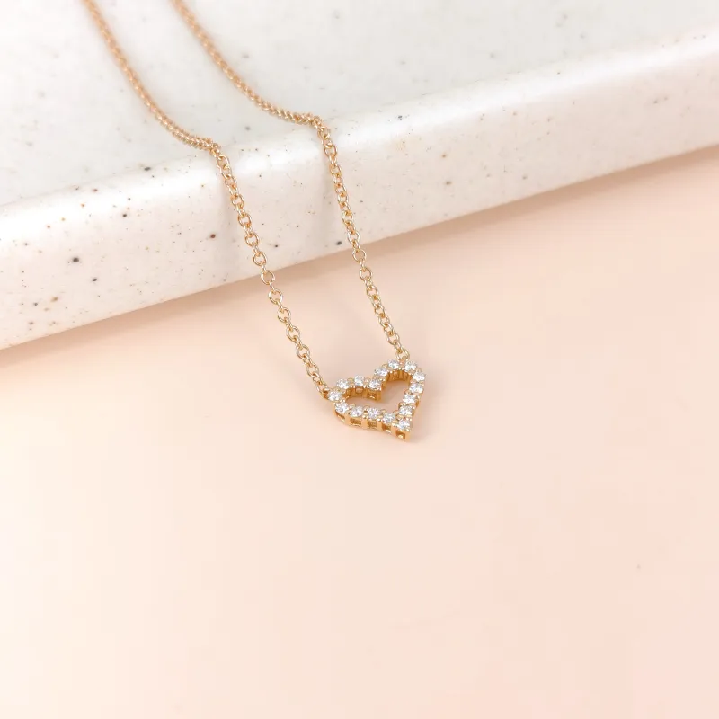 Tiffany&Co. Necklace Hearts Necklace Rose Gold Diamond18KR ose Gold One Size 40cm โ cover view 5 of 7