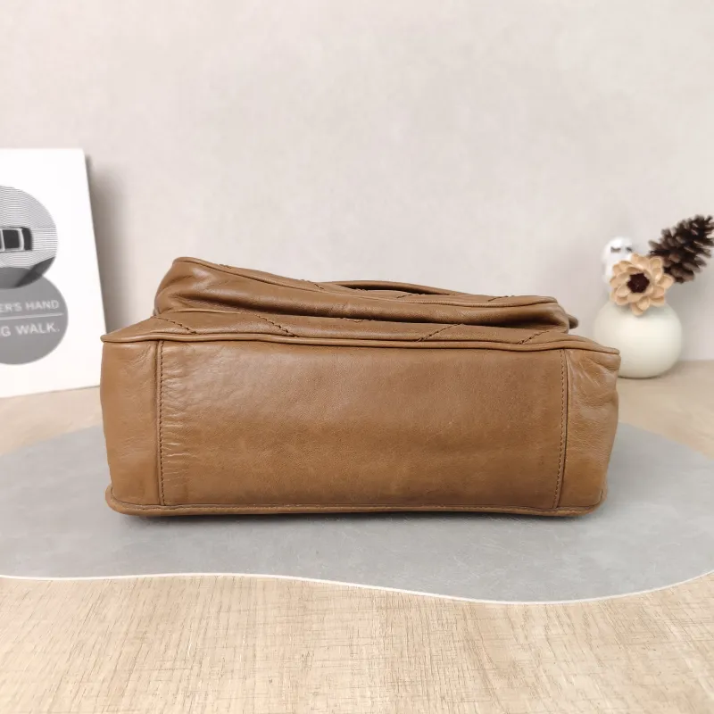 SAINT LAURENT Crossbody Bag Niki Caramel Medium 28 × 8.5 × 20 cm — cover view 2 of 5