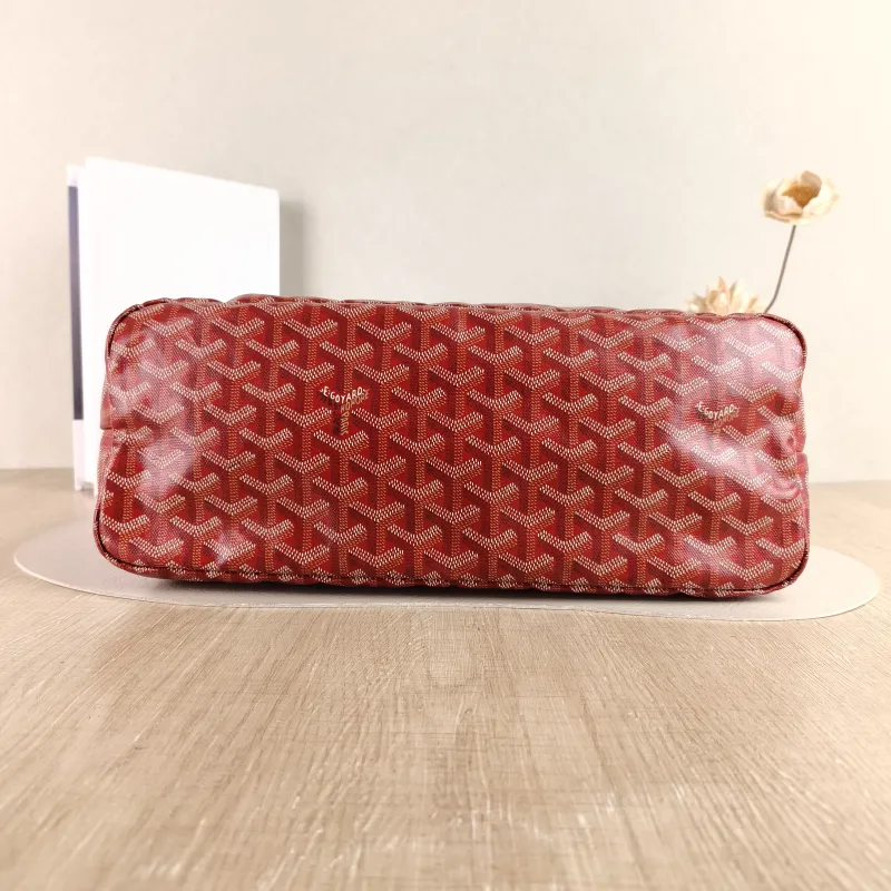 GOYARD Shoulder Bag Boheme Hobo​ Red PVC Small 43 × 14 × 27 cm — cover view 3 of 4