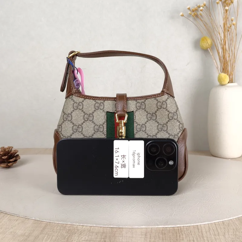 GUCCI Shoulder Bag Jackie 1961Collection Monogram PVC Mini 19 × 3 × 13 cm — cover view 2 of 5